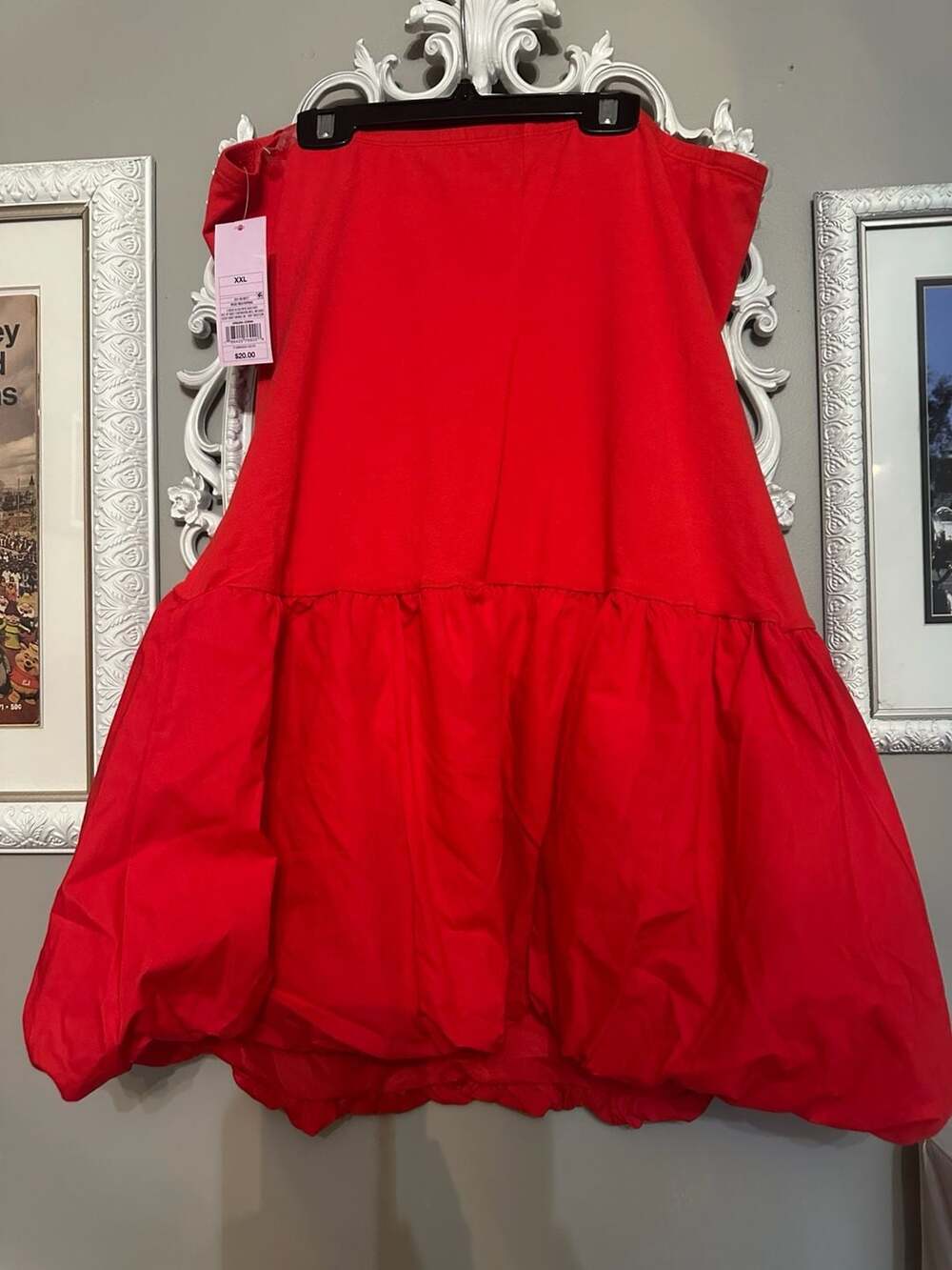 Wild Fable Strapless Bubble Hem Mini Dress XXL - Picture 6 of 6